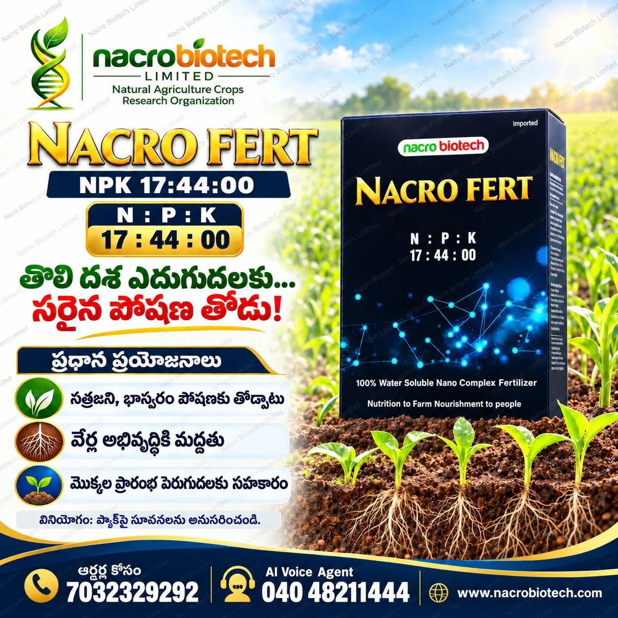 🌱 **తొలి దశ ఎదుగుదలకు… సరైన పోషణ తోడు!**